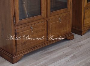 Classic style rifle display cabinet, Italian artisan product